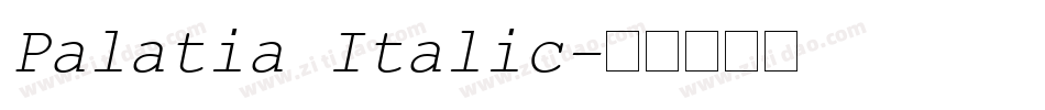 Palatia Italic字体转换